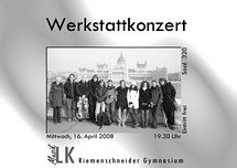 Werkstattkonzert des gemeinsamen Musik LK K13 von RiG und SGW im April 2008: Wo wurde das Bild aufgenommen?